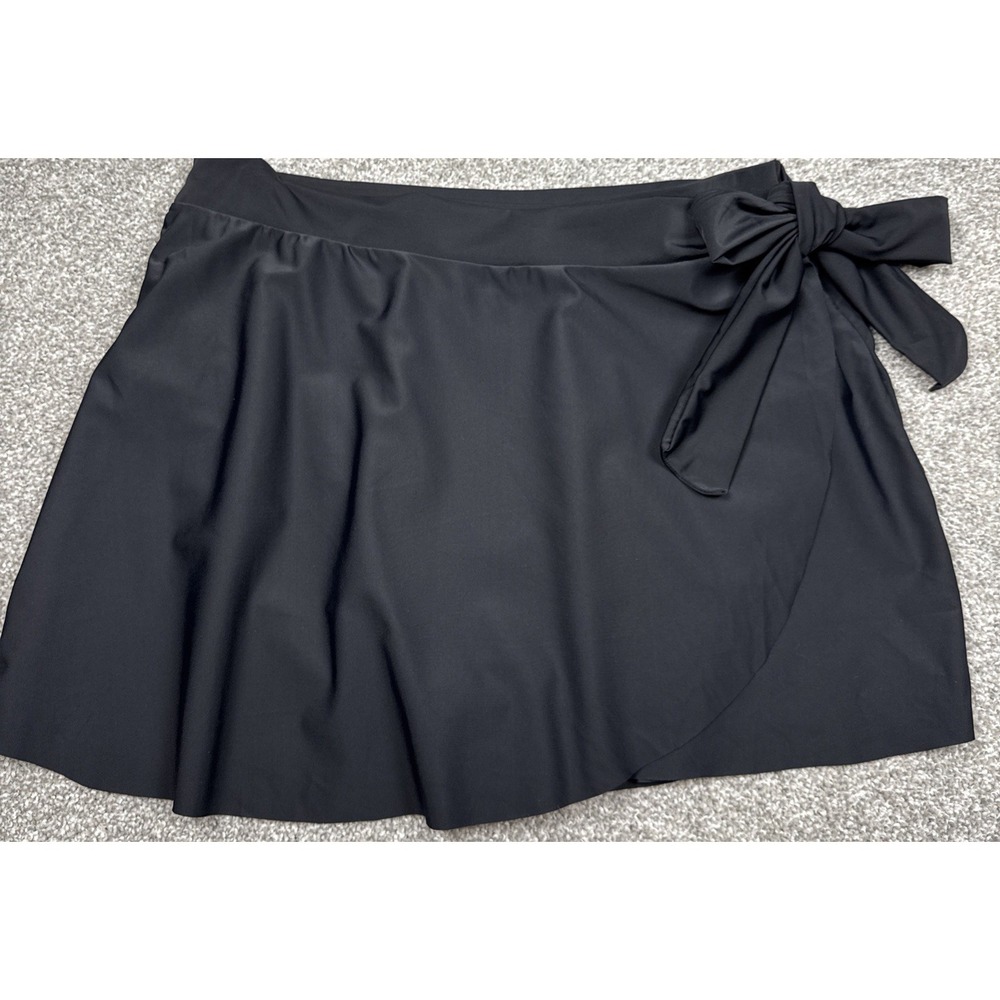 BloomChic Skort Womens 18-20 Black Swim Athletic Stretch NWT Skirt Shorts